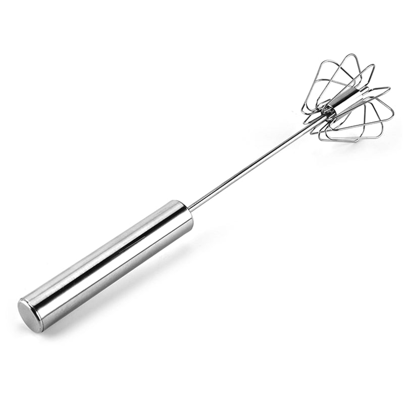 Semi-Automatic 430 Stainless Steel Egg Whisk Manual Press Mixer Egg Stirrer (BPA Free, No FDA) Semi-Automatic 430 Stainless Steel Egg Whisk Manual Press Mixer Egg Stirrer (BPA Free, No FDA)